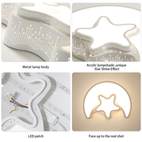 
Moon Ceiling Lamp - Remote Control - Dimmable - Modern Lamp - 50 CM - Bedroom Lamp - Living Room Lamp