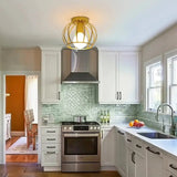 
Round Cage Ceiling Light - E27 - Bulb Not Included - For Hallway - Ceiling Fixture