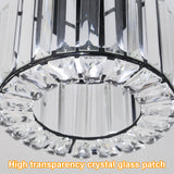 
Ceiling lamp - Lighting - Aisle - Lamp - Crystal Look - Ceiling lamp - 22 cm - Round - Black - E27
