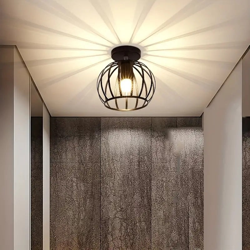 Plafondlamp - Zwart - Moderne Lamp - E27 - Gangpad of Hal Lamp - Vintage Lamp - Plafoniere