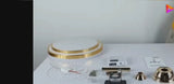 
Ceiling Fan With Lighting - Pendant With Retractable Blades - 3 Speeds - Gold - Dimmable - With Remote Control