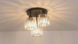 
Modern Crystal Chandelier - 3-Head Crystal Ceiling Lamp - K9 Crystal - E27 - Gold - Lighting - Ceiling Light