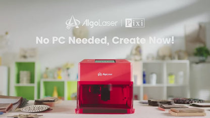 Laser Graveermachine Pixi 5W - 3.5 Inch Touchscreen - Laser Cutter - Laserprinter All In One - Graveren - Display - Zwart/Rood - Laser Snijmachine - Bedienbaar Met APP