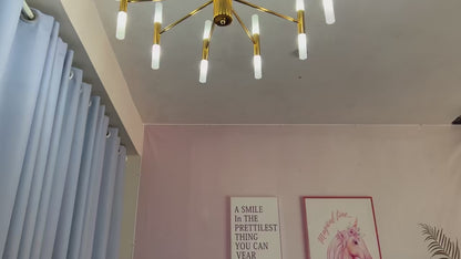 LuxiLamps - 20 Head Chandelier - Modern Gold LED Chandelier - 66 cm - Modern Lamp - Pendant Chandelier - Ceiling Lamp
