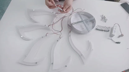 5 Ster Plafondlamp - Wit - Met Afstandsbediening - Smart Lamp - Dimbaar Met App - Woonkamerlamp - Slaapkamer Lamp - Moderne Lamp - Plafonniere