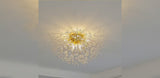 
Crystal Ceiling Light | Chandelier | 8 Light Points | Silver | Crystal Ceiling Lamp | 55 cm | Modern lamp
