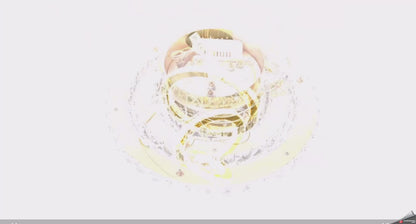 Luxe Kristallen Kroonluchter - Goud - Eettafel Hanglamp - Woonkamerlamp - 3 Ringen - 40 30 20 cm