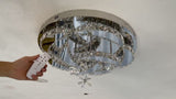 
Flower Ceiling Light - Dimmable With Remote Control - Ceiling Lamp - Chrome - Modern LED Lamp - Chandelier - Kitchen Lamp - Living Room Lamp - Ceiling Fixture