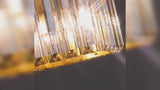 
Modern Crystal Ceiling Light - Gold - LED Square Crystal Chandelier - Aisle Lamp
