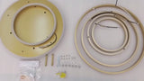 
Modern LED Ceiling Light With 6 Light Rings - Gold - Dimmable With Remote Control - For Living And Dining Room - Ceiling Fixture