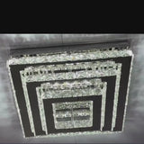 
Crystal Chandelier - Crystal LED Ceiling Light - Living Room Lamp - 37 cm - With Remote Control - Modern Lamp - 3 Tiers