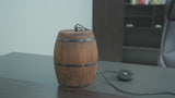 
Wooden Wine Barrel Pendant Lamp - Vintage Retro Chandelier - Black - 90 Cm Adjustable Chain - E27