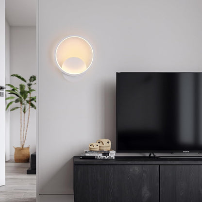 LuxiLamps - Ring LED Wandlamp - Moderne Wandverlichting - 20 cm - Wit - Muur Lamp - Muur Decoratie