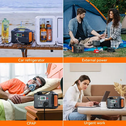 Stroomgenerator - Draagbaar - 42000mAh 220v/150W - met Zonnepaneel - Lithium