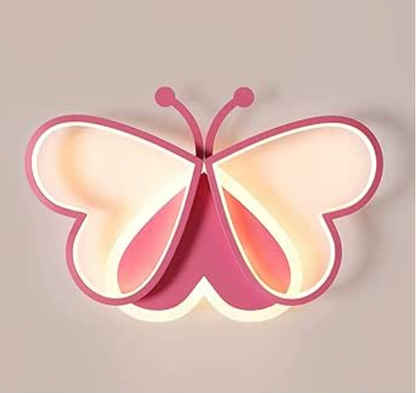 Vlinder Plafondlamp - 3 Kleuren - Roze - Woonkamerlamp - Moderne Lamp - Plafonnière