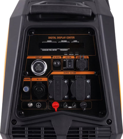 Draagbare Dual-Fuel Omvormergenerator – 3200 Benzine & LPG – 4 Takt - Camping - Stille Generator met USB en AC-uitgangen voor Kamperen - Noodgevallen - Outdoor Gebruik