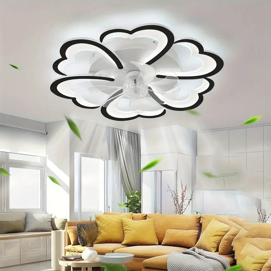 LuxiLamps - 6 Wolken Plafondlamp - Dimbaar Met Afstandsbediening - LED Plafondlamp - Zwart - Woonkamerlamp - Moderne lamp - Plafonniere