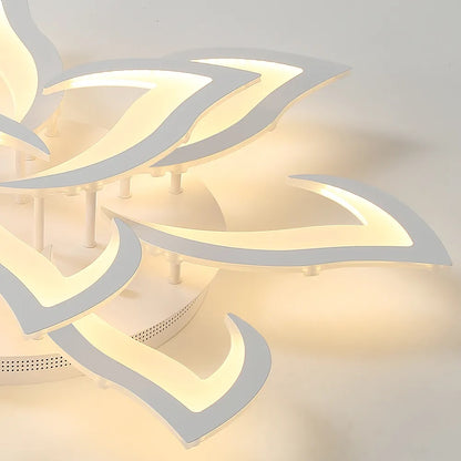 LuxiLamps - 10 Star Ceiling Lamp - White - With Remote Control - Dimmable - Living Room Lamp - Modern Lamp - Ceiling Lamp