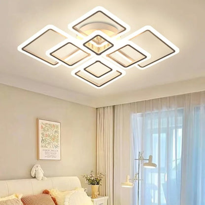 8 Hoofden Plafondlamp - Met Afstandsbediening - Smart lamp - Dimbaar Met App - Woonkamerlamp - Moderne lamp - Plafoniere