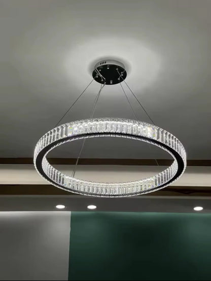 2 Ringen Hanglamp - Eettafel Hanglamp - Goud - 2 Lagen 40 & 60 cm - Luxe Kroonluchter - Hoogte Verstelbaar - Woonkamerlamp