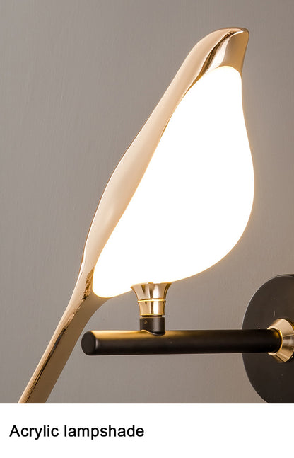 LuxiLamps - Wall Lamp Bird - Wall Lamp - Modern Wall Lamp - 24 cm - Rotatable - Mood Lighting - Decor Wall Lighting
