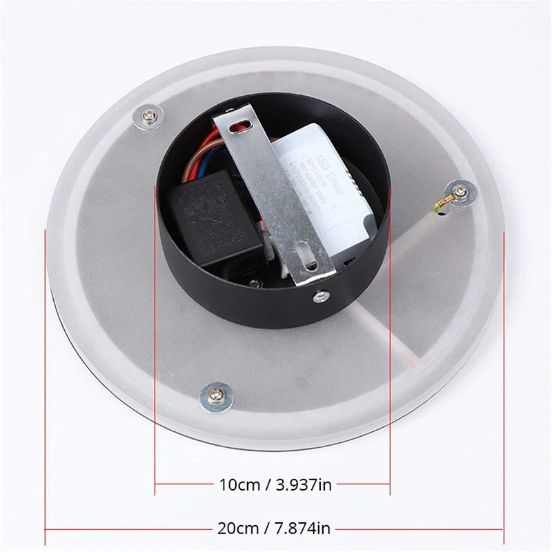 LuxiLamps - Led Touch Switch - Modern Sensor Wall Lamp - White - Wall Lamp Touch - LED Wall Lighting