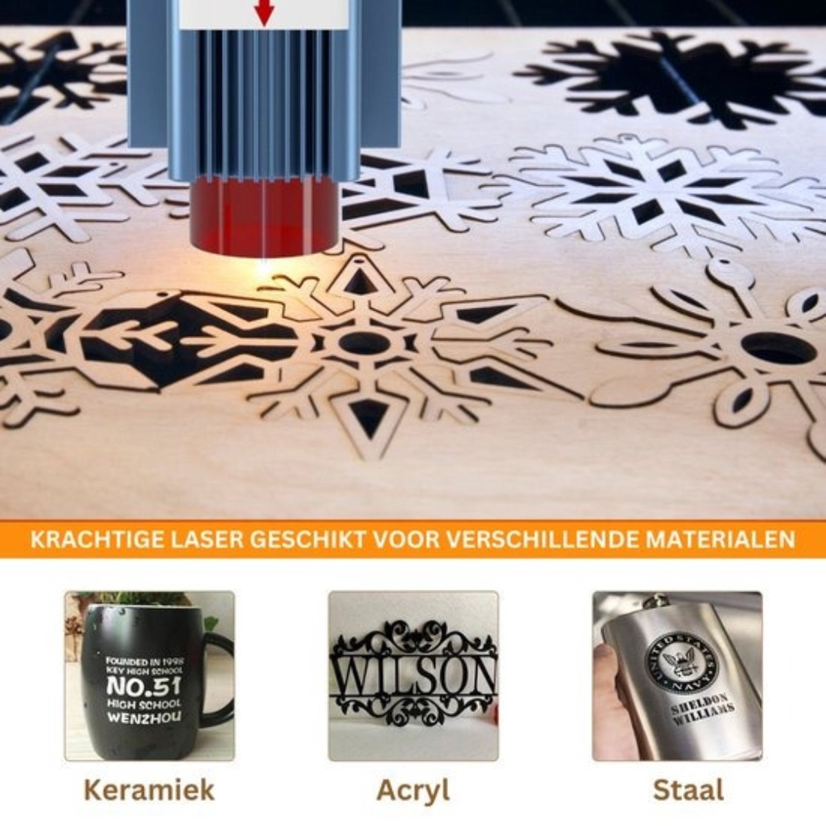 Sculpfun S9 Laser Graveermachine 2 in 1 Set - Met Rotary Roller - Graveermachine - Laser Cutter - Laser Engraver - Graveerset - Laser Snijmachine - Graveerpen
