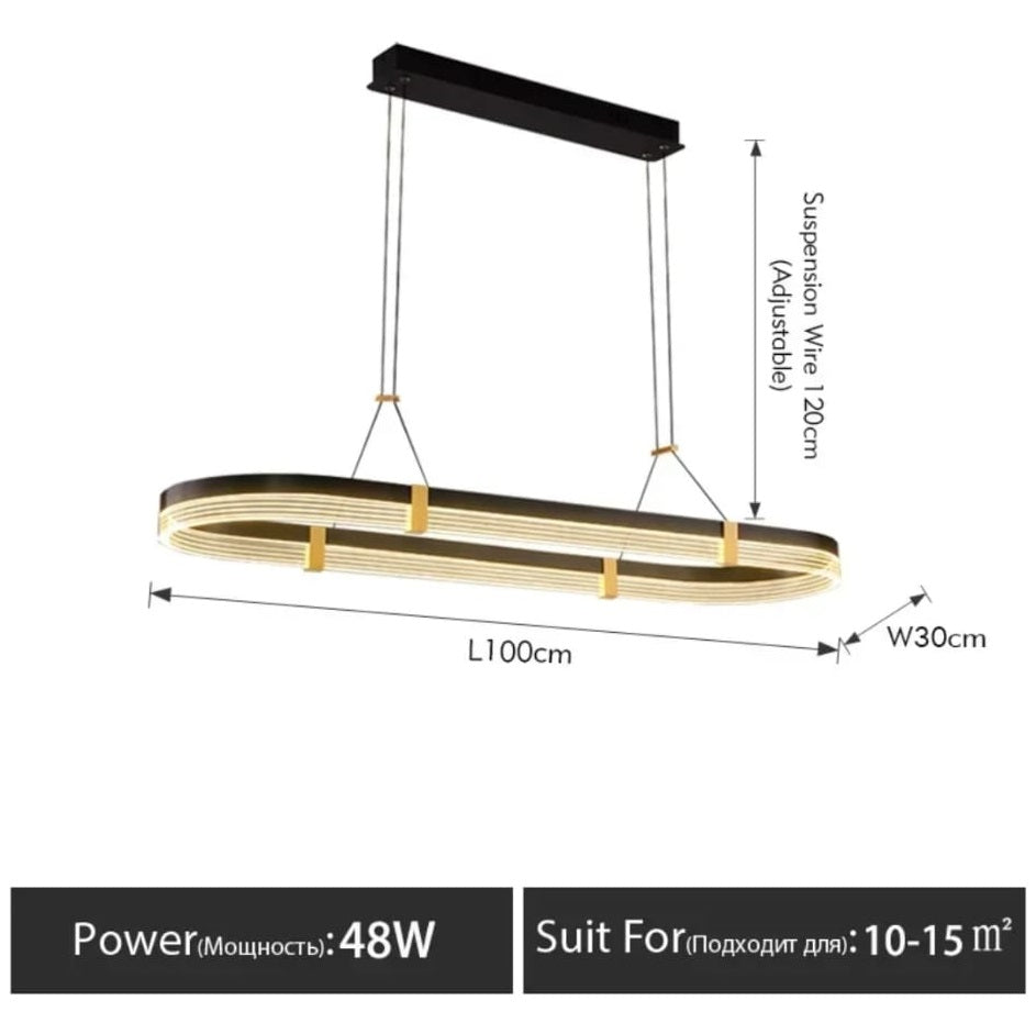 LuxiLamps - Kristallen Kroonluchter - Crystal Led Hanglamp - Woonkamerlamp - 100cm - Met Afstandsbediening - Moderne lamp - Hanglamp
