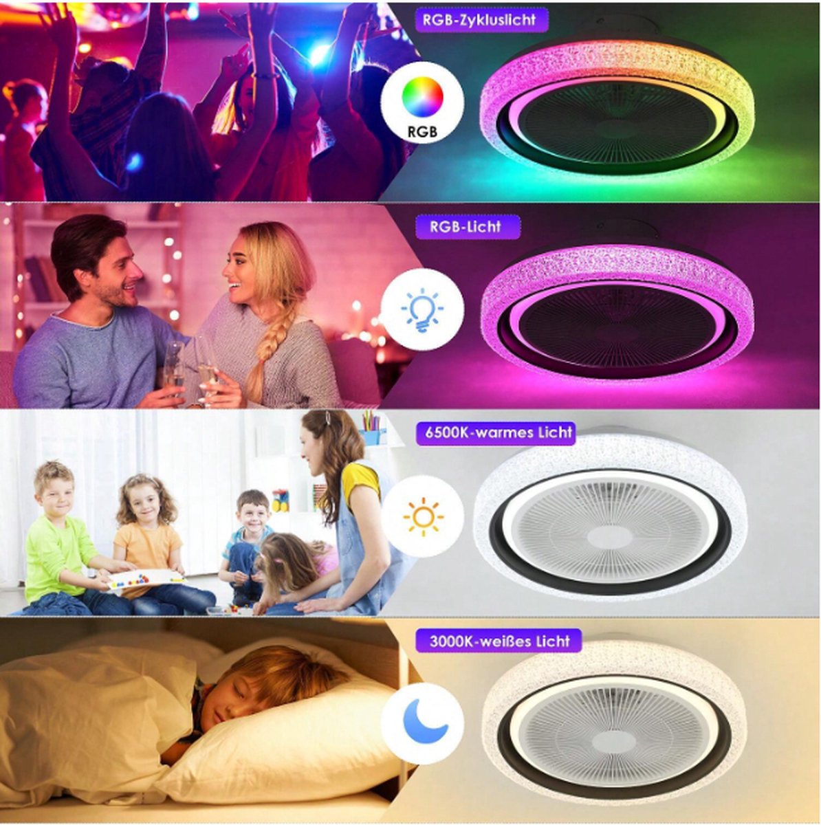 Bluetooth Luidspreker Licht Plafond, Nullnet 36W LED Smart Muziek Plafondlamp Dimbare Rgbw Kleur Veranderende Licht Met Bluetooth Speaker App Afstandsbediening Energie Klasse A Bluetooth Luidspreker Licht Plafond, Nullnet 36W LED Smart Muziek Plafondlamp Dimbare Rgbw Kleur Veranderende Licht Met Bluetooth Speaker App Afstandsbediening Energie Klasse A