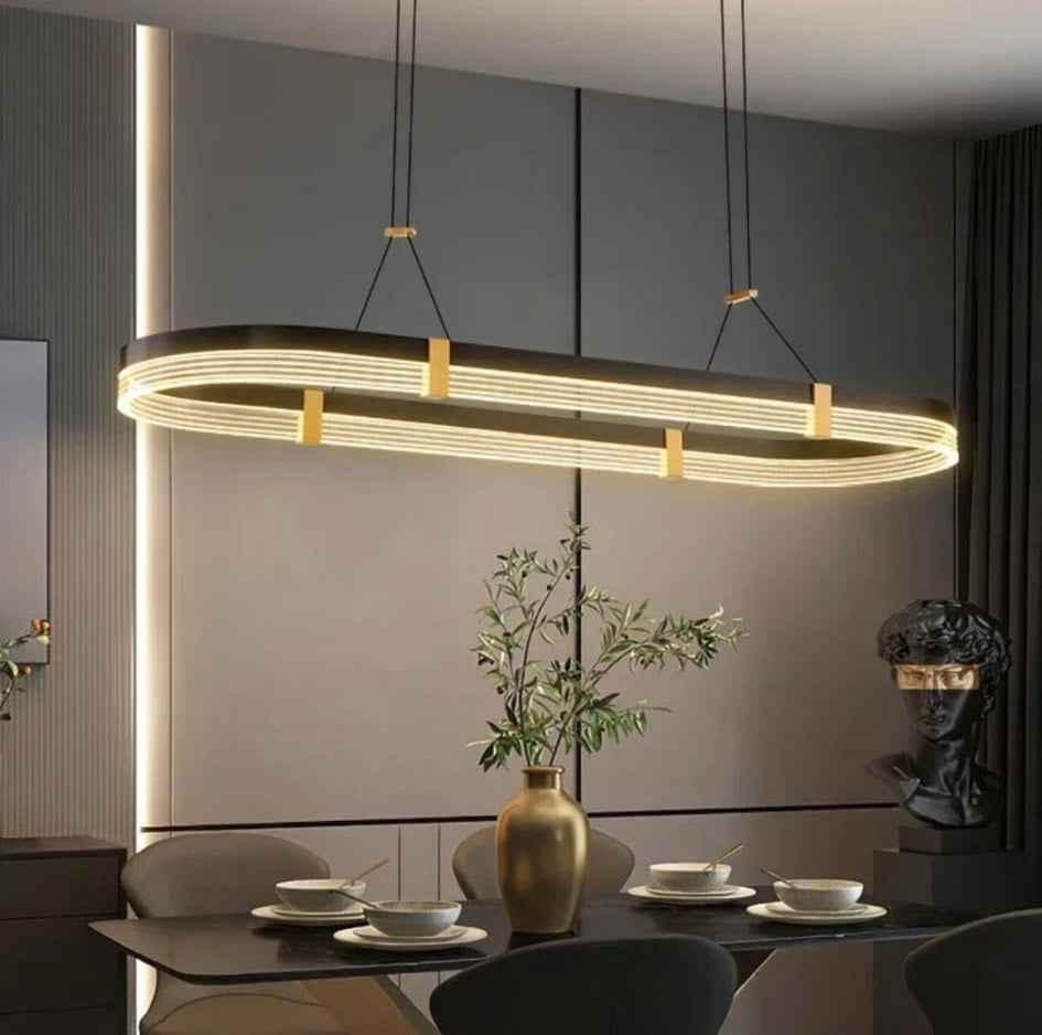 LuxiLamps - Kristallen Kroonluchter - Crystal Led Hanglamp - Woonkamerlamp - 100cm - Met Afstandsbediening - Moderne lamp - Hanglamp