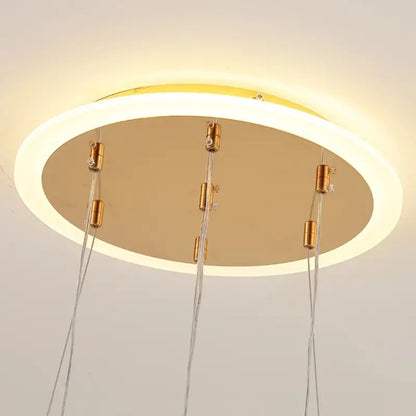 LuxiLamps - 4 Balls Hanging Lamp - Chandelier Living Room - Gold - Modern Lamp - 40 cm - Hanging Lamp