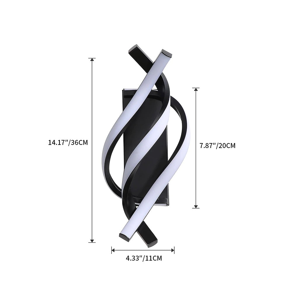 Flightmode - Modern Wall Lamp | Lighting | Pendant Lamp | Wall Lamp | For Living Room, Bedroom | Spiral | Electric | White