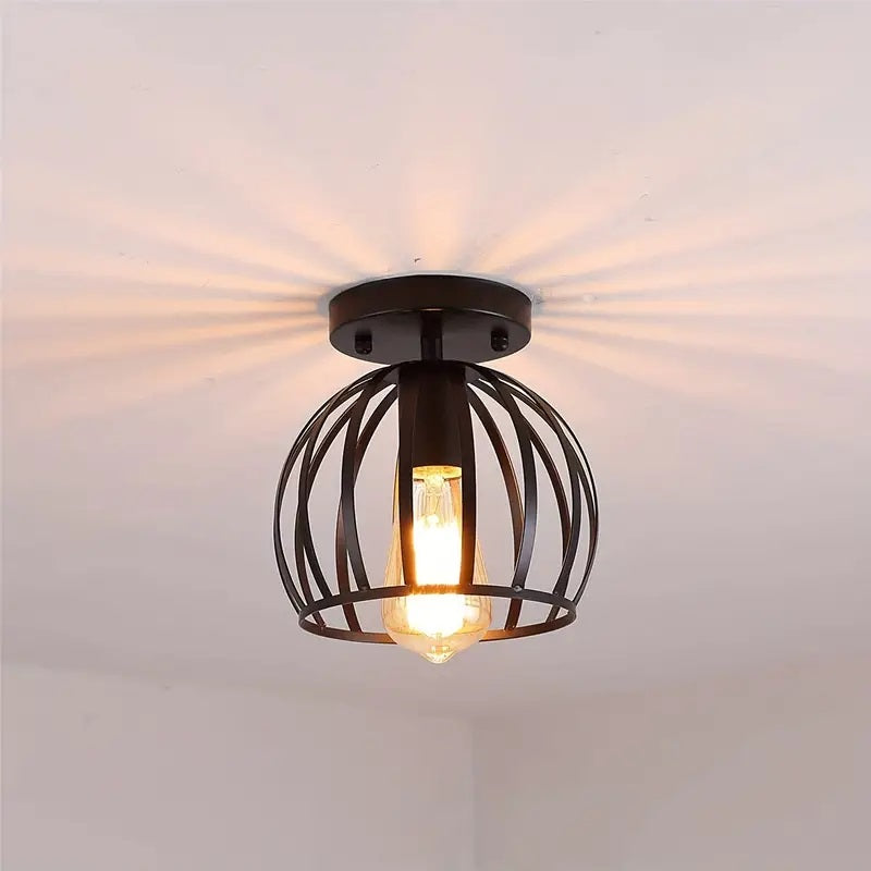 Plafondlamp - Zwart - Moderne Lamp - E27 - Gangpad of Hal Lamp - Vintage Lamp - Plafoniere