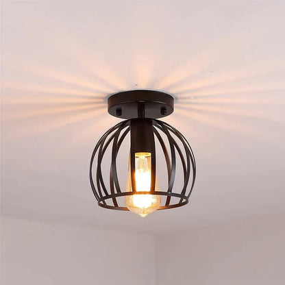 Plafondlamp - Zwart - Moderne Lamp - E27 - Gangpad of Hal Lamp - Vintage Lamp - Plafoniere