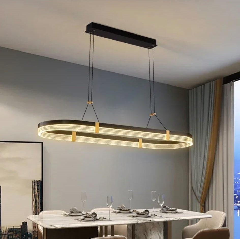 LuxiLamps - Kristallen Kroonluchter - Crystal Led Hanglamp - Woonkamerlamp - 100cm - Met Afstandsbediening - Moderne lamp - Hanglamp