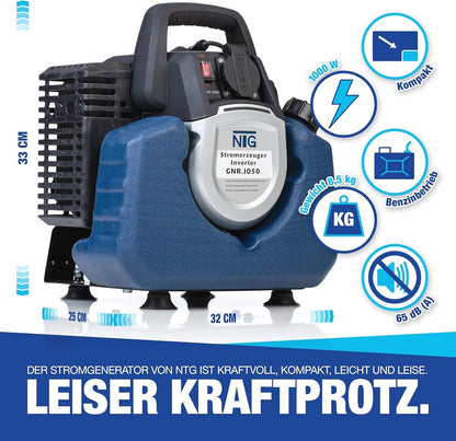 Benzine Stroomgenerator met Inverter - 230V 800W - Lichtgewicht en Draagbaar