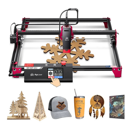 Laser Graveermachine 10W - 3.5 Inch Touchscreen - Laser Cutter - Laserprinter All In One - Graveren - Display - Zwart - Hout Acryl Laser Snijmachine - Bedienbaar Met APP