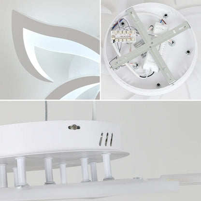 5 Ster Plafondlamp - Wit - Met Afstandsbediening - Smart Lamp - Dimbaar Met App - Woonkamerlamp - Slaapkamer Lamp - Moderne Lamp - Plafonniere