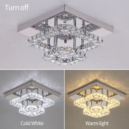 Kristallen Kroonluchter - Crystal Led Lamp - Woonkamerlamp - Moderne lamp - LED Plafondlamp - Plafoniere