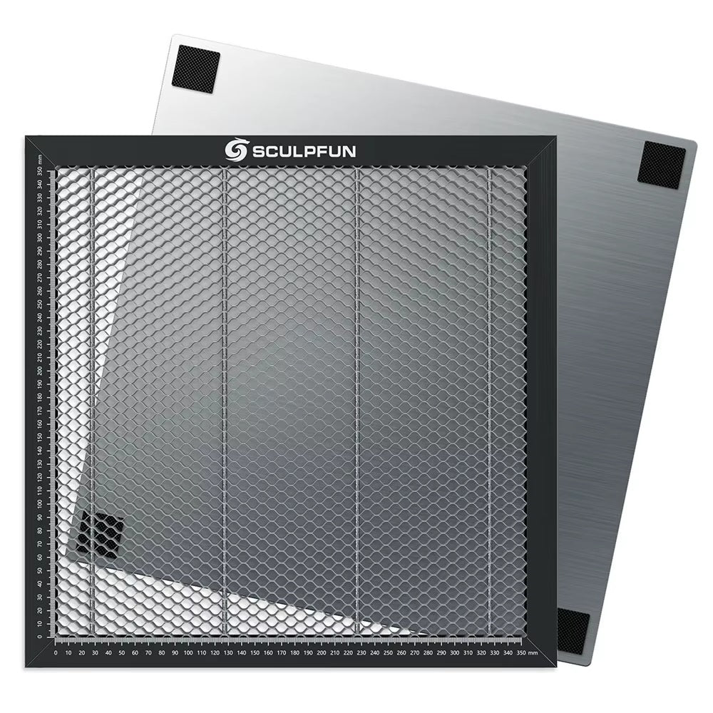 Honeycomb Bed - Sculpfun Laser Engraving And Cutting Table - For Compatible CO2 Or Diode Laser Engravers - 400x400x22 mm