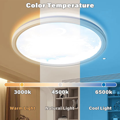 Maan Plafondlamp - LED Kroonluchter - Dimbaar Met Afstandsbediening - 3000-6500K - Moderne Woonkamer Lamp - 30 cm - Kinder Kamer - Plafonniere