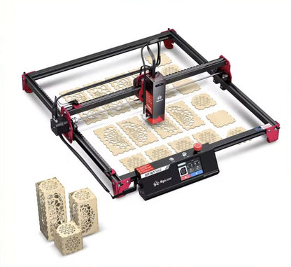 Laser Graveermachine 10W - 3.5 Inch Touchscreen - Laser Cutter - Met Roller - Laserprinter All In One - Graveren - Display - Zwart - Hout Acryl Laser Snijmachine - Bedienbaar Met APP