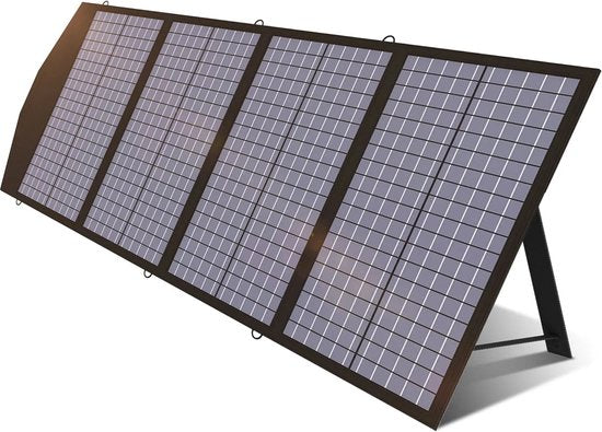 AllPowers - AP-SP-029-BLA - Zonnepaneel - Opvouwbaar zonnepaneel - zonnepanelen compleet pakket - Polykristallijn silicium - 140W - Zwart