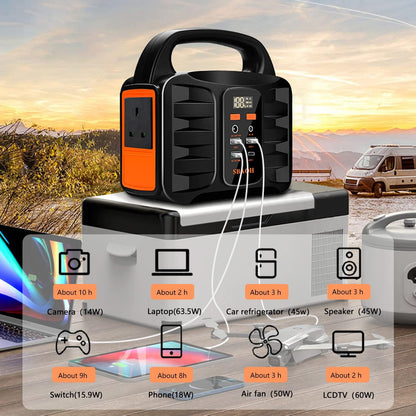 Draagbare Krachtcentrale - 200 W - Stroomgenerator - 194 Wh - Generator LED-Zaklamp - Mobiele Stroomgenerator Voor Reizen/Kamperen/Buiten