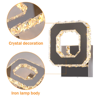 Crystal LED Wandlamp - Moderne Muur Verlichting - 3 Kleuren - Kristallen Muur Lamp - Muur Decoratie
