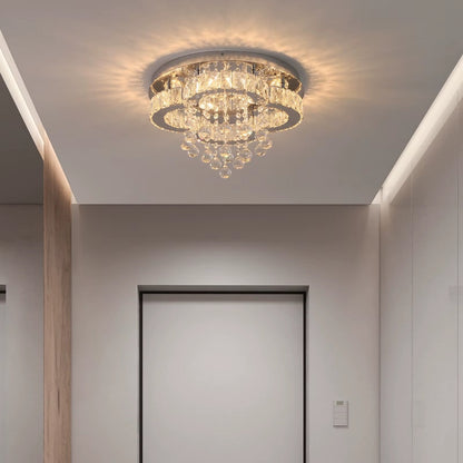 Crystal Kroonluchter - Kristallen LED Lamp - Woonkamerlamp - 3 Kleuren - Moderne lamp - Plafondlamp - Plafoniere - 40 cm