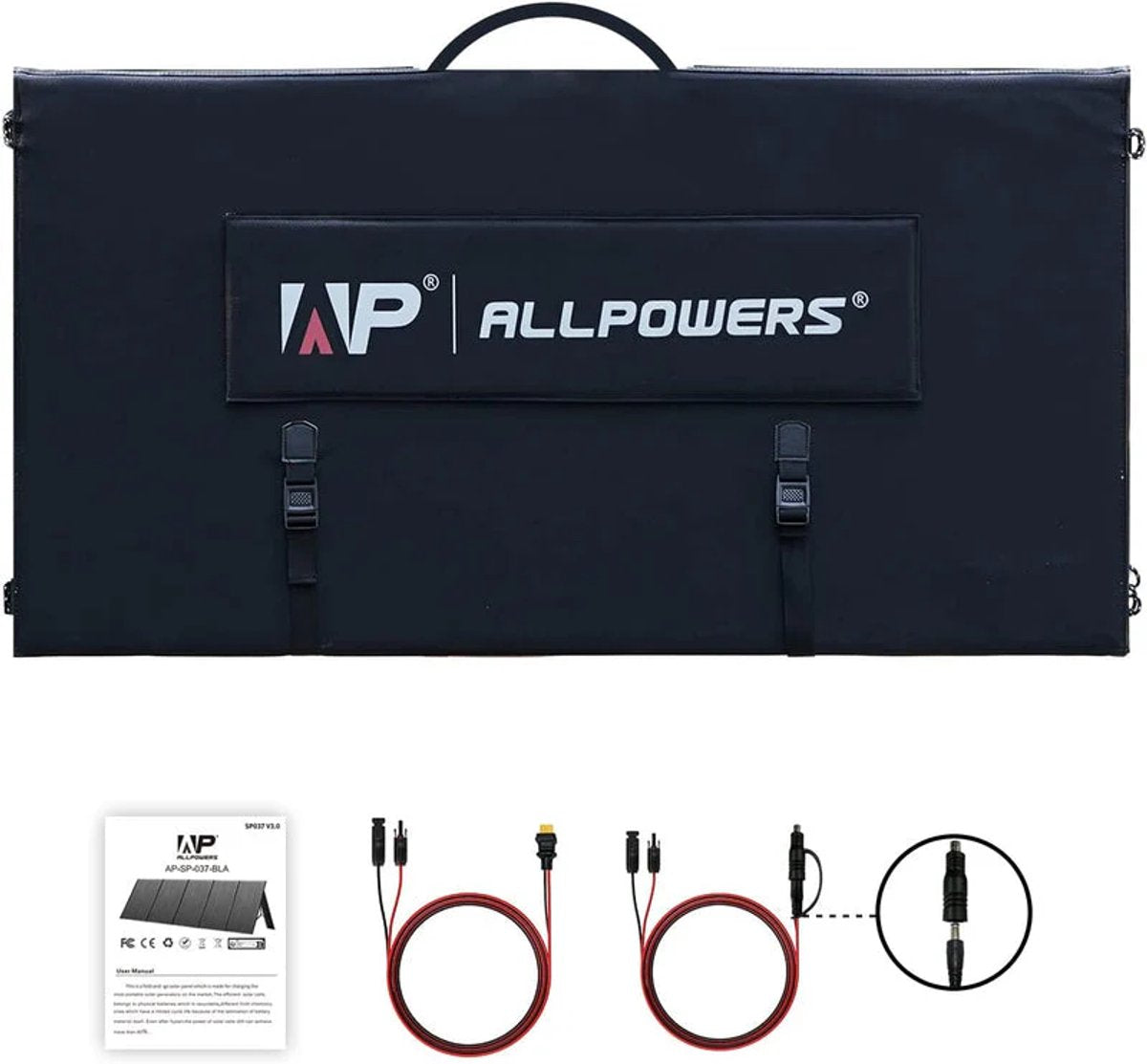 Allpowers® R1500 Powerstation + 400W Zonnepaneel – Capaciteit 1152Wh - 1800W AC Output – UPS – Uitbreidbaar met B1000 – Back-up Stroomvoorziening - 3000W Piek - USB - DC - AC - Camping - LFP - Draagbare LiFePO4 Energiecentrale - Zonnegenerator