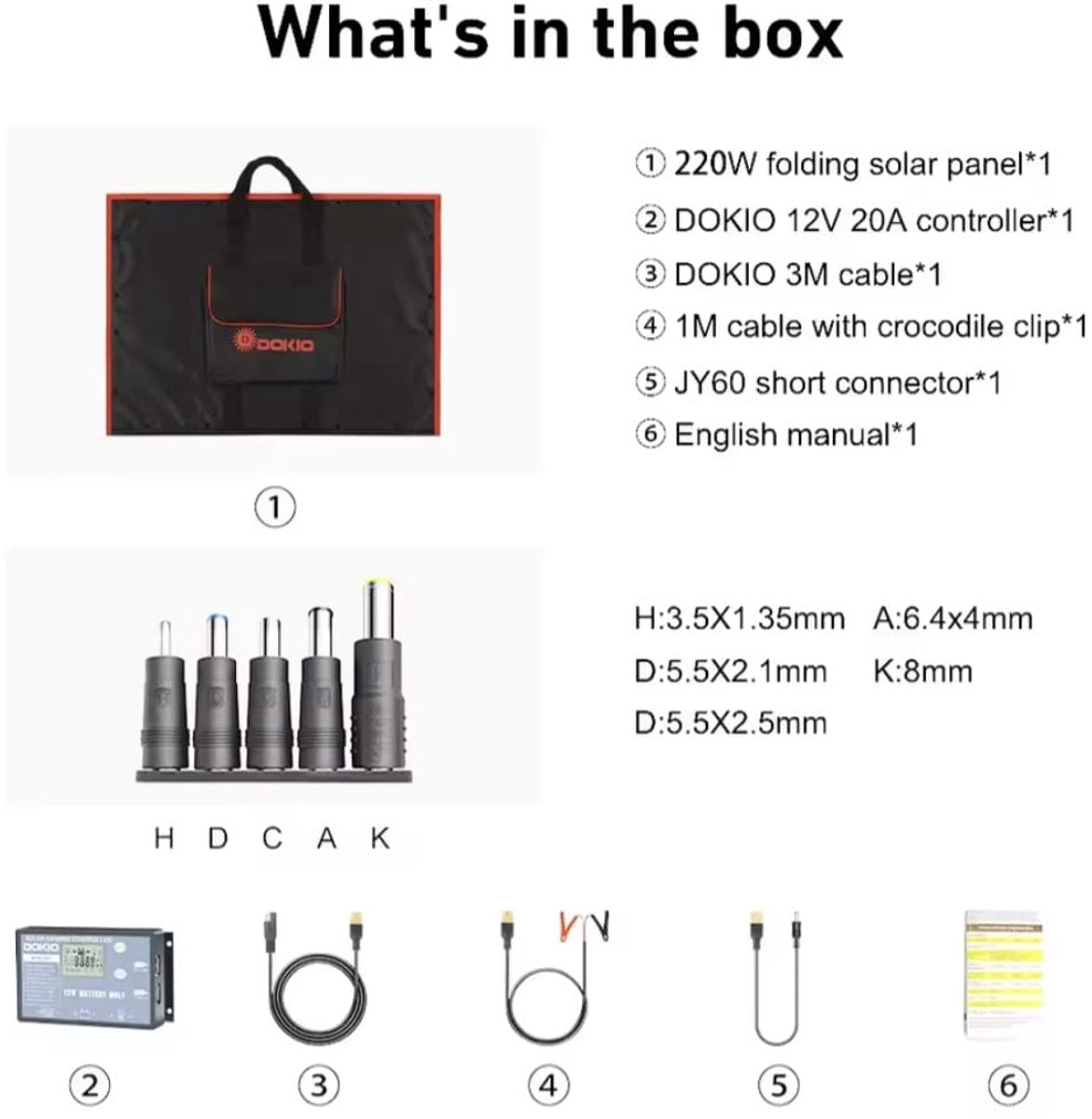 Compleet 300W Opvouwbare Zonnepaneel set - Monokristallijn Zonnepaneel - 12V - daglichtpaneel - Met Omvormer - Met 4 Meter Kabel