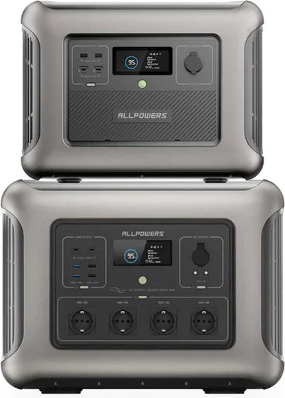 Powerstation R2500WE - Draagbare Powerstation - Krachtcentrale - 2016Wh / 2Kwh - Uitbreidbaar Tot 20kWh – Output 2500W - Piek 4000w - 13 Outputs AC/DC & USB - LiFePO4 Batterij - Camping - Thuis - Noodaggregraat - Noodstroom - Inclusief APP