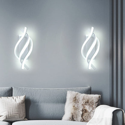 Flightmode - Modern Wall Lamp | Lighting | Pendant Lamp | Wall Lamp | For Living Room, Bedroom | Spiral | Electric | White